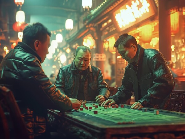 Pai Gow historia hombres jugando pai gow